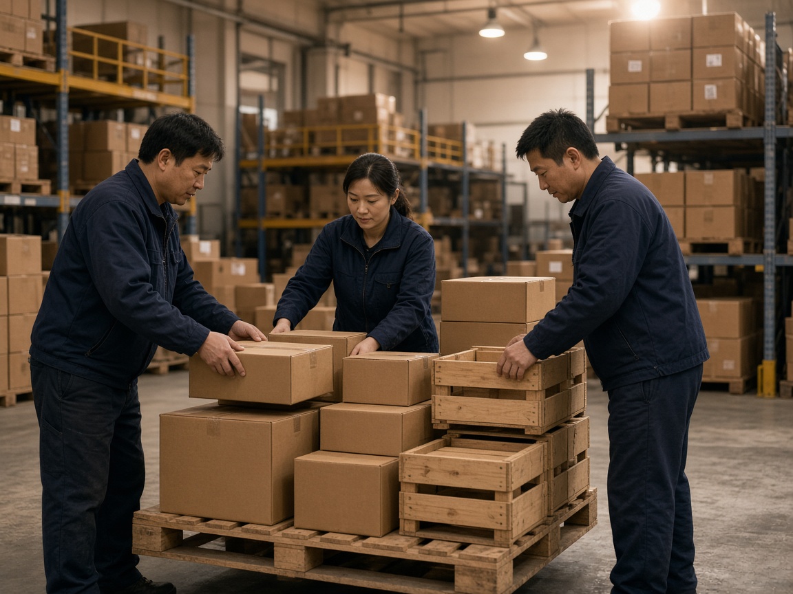 LCL cargo consolidation in warehouse